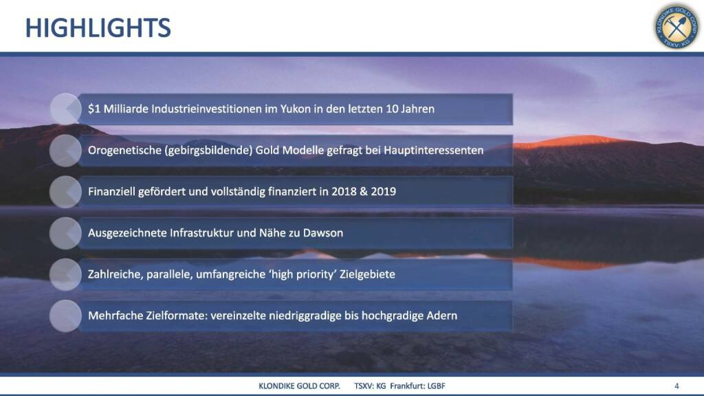 Präsentation Klondike - Highlights  (07.03.2018) 