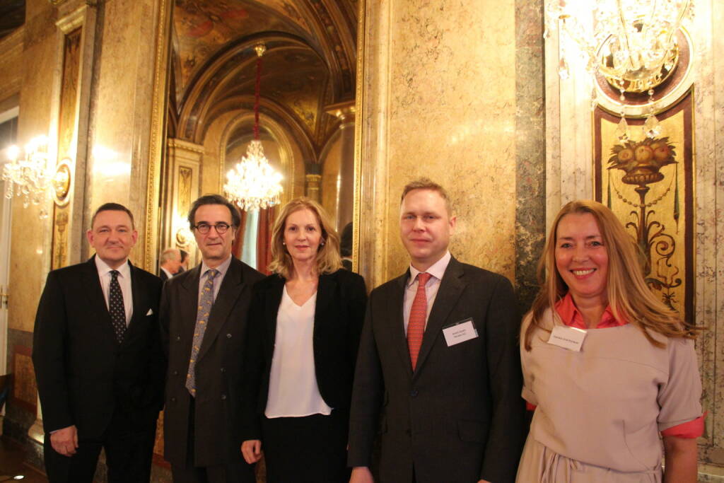 Manfred Wiltschnigg (GalCap), Investor Karl Arco, Sabine Duchaczek (FOD), André Speth (Noratis), Unternehmerin Daniela Graf-Kunauer, Foto: beigestellt (10.03.2018) 