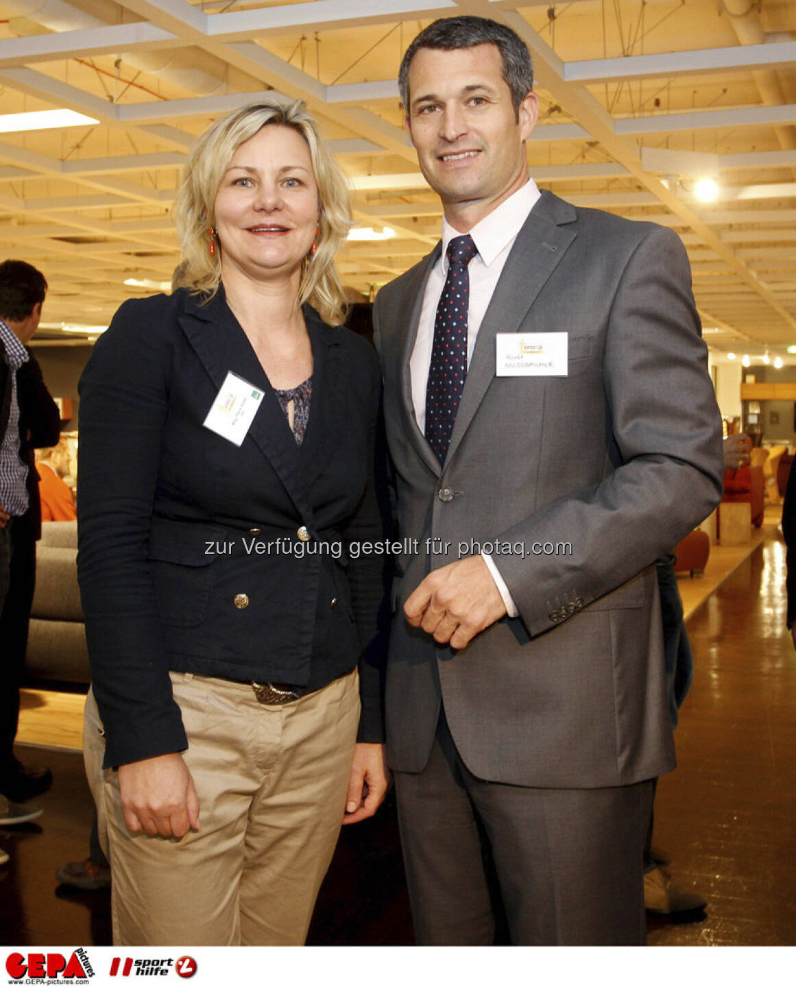 Generalsekretaerin Petra Huber (OEPC) und Horst Nussbaumer. Foto: GEPA pictures/ Mario Kneisl