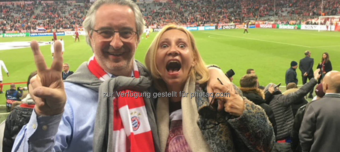 Bayern-Fans Robert Sommer mit Lebensgefährtin 