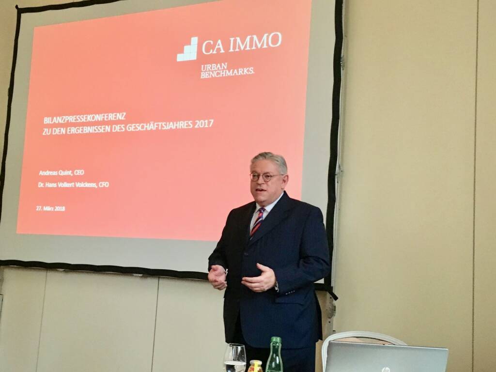 CA Immo-CEO Andreas Quint (27.03.2018) 