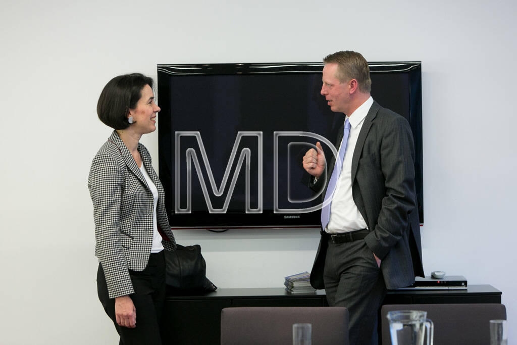 Kaja Schossmaier (Lehrgangsleiterin Real Estate, Donau-Universität Krems), Friedrich Wachernig (S Immo), © Martina Draper für S Immo (05.06.2013)