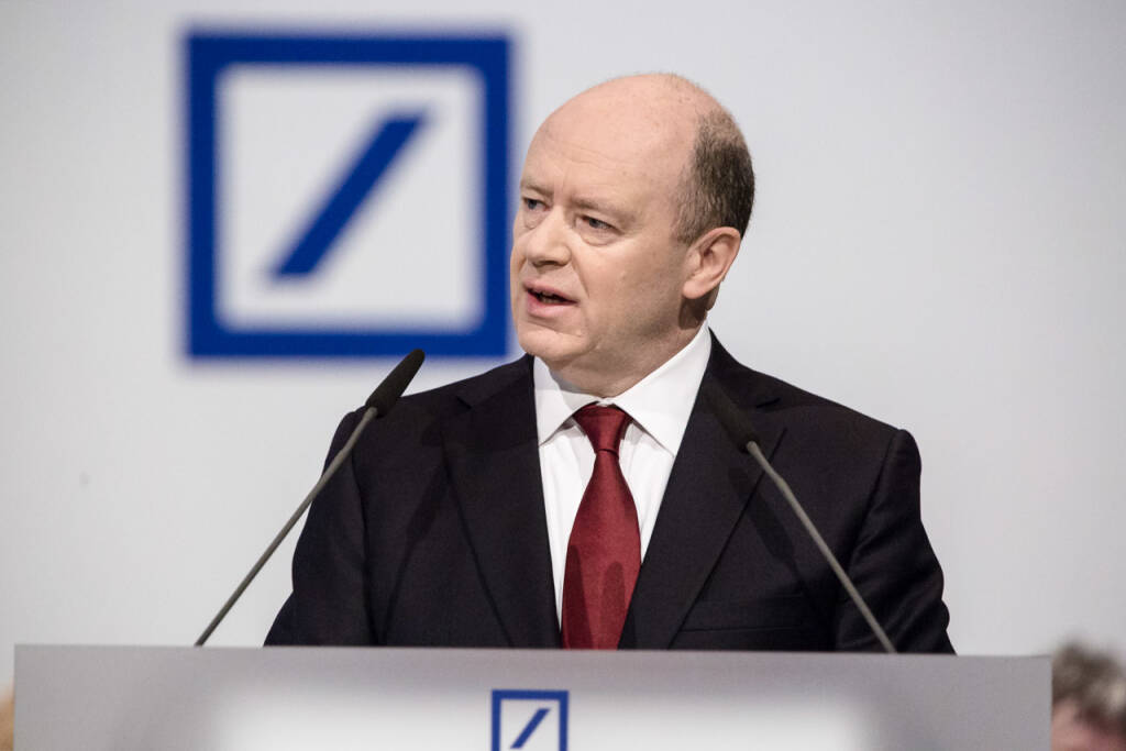 John Cryan, Hauptversammlung der Deutsche Bank, Credit: Mario Andreya, © Aussender (09.04.2018) 