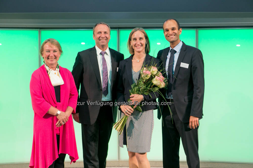 Heike Arbter (RCB), Frank Weingarts (Unicredit), Valerie Ferencic (ZFA), Pedram Payami (Erste Bank), © Martina Draper (27.04.2018) 