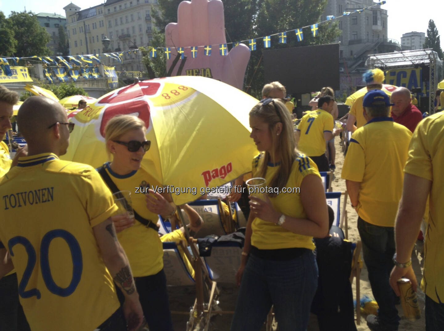 Die Schweden bei der Strandbar Herrmann