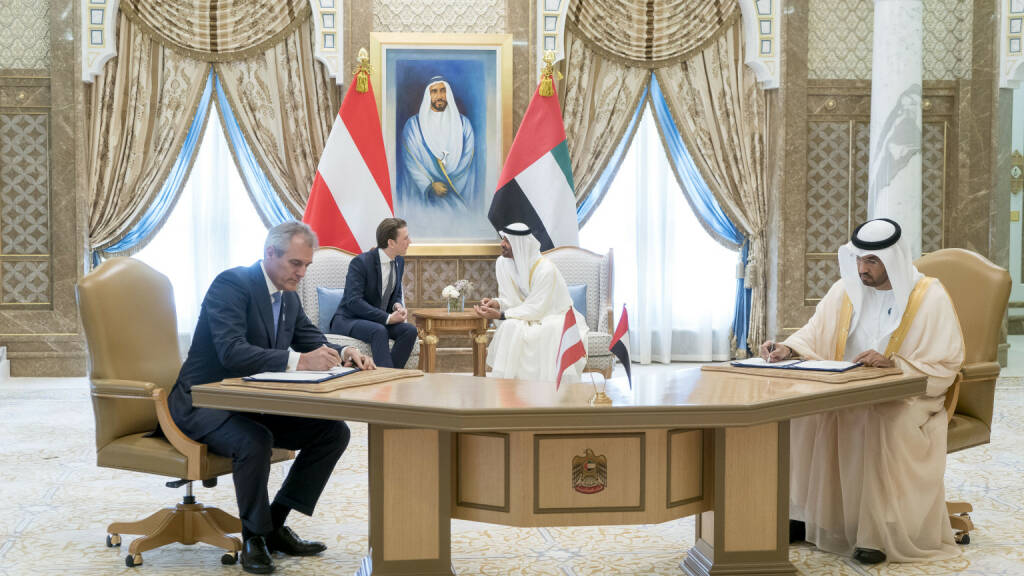 OMV und ADNOC unterzeichnen neues Offshore-Konzessionsabkommen, Fotocredit:Rashed Al Mansoori / Crown Prince Court - Abu Dhabi, © Aussender (29.04.2018) 