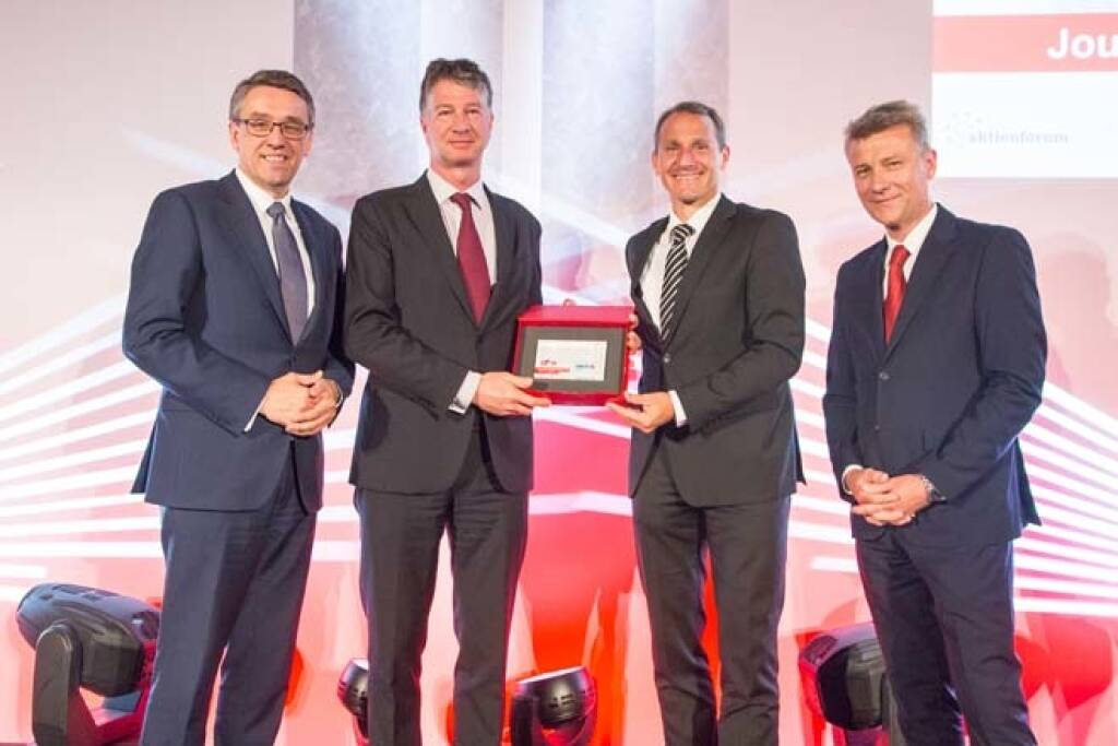 Wiener Börse Preis, Journalistenpreis, 3. Platz: Erste Group Bank AG, Credit: APA-Fotoservice, © APA-Fotoservice/Wiener Börse (22.05.2018) 