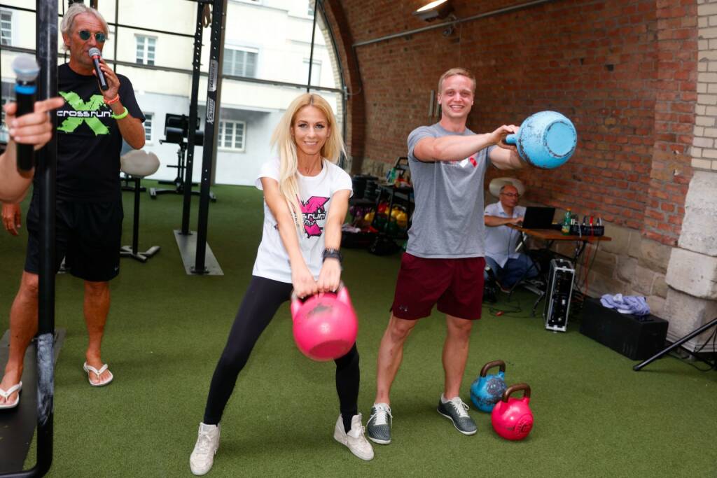 Andreas Du-Rieux, Yvonne Rueff, CrossZone-Trainer Maximillian Walter; © Stefan Joham (29.05.2018)
