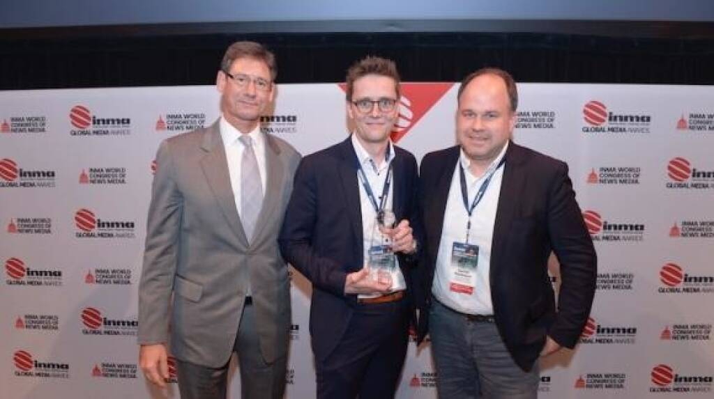 Russmedia Digital durfte sich gleich über fünf Auszeichnungen im Rahmen der INMA „Global Media Awards“ freuen. Digitalkonferenz „Interactive West 2018“ als einziges österreichisches Projekt mit INMA Award ausgezeichnet. © Russmedia, © Aussendung (07.06.2018) 