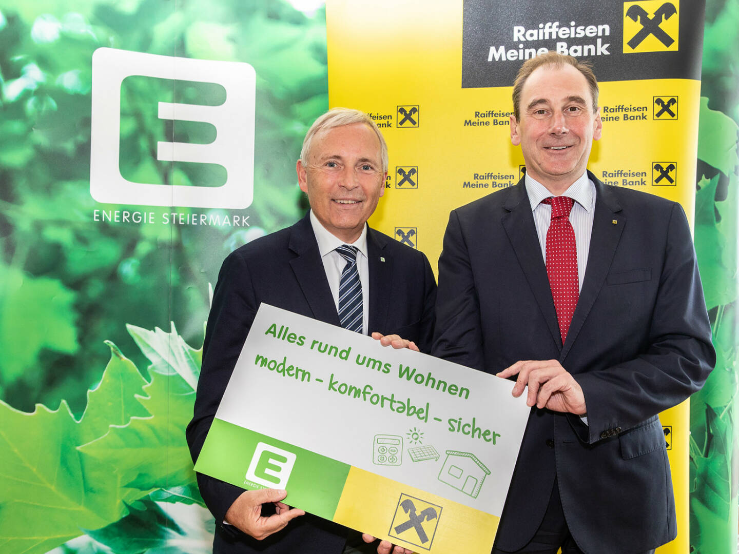 Neue Kooperation: Energie Steiermark und Raiffeisen bündeln Kompetenz in Sachen Wohnen; in Sachen Wohnen und Nachhaltigkeit arbeiten Energie Steiermark und Raiffeisen Steiermark ab sofort noch enger zusammen. Das Ergebnis: Die neue Webseite „Alles rund ums Wohnen“ - www.raiffeisen.at/steiermark/allesrundumswohnen. Alle relevanten Informationen zu den Themen Sanieren, Optimieren, Bauen und Kaufen wurden gebündelt, die Energiethemen betreut die Energie Steiermark. Fotocredit: Energie Steiermark