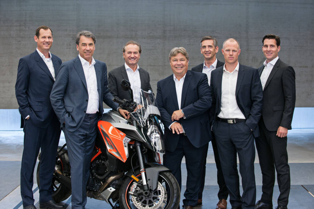 Vorstand KTM AG 2018, Stefan Pierer & Co, Copyright: KTM AG, © Aussendung (23.08.2018) 