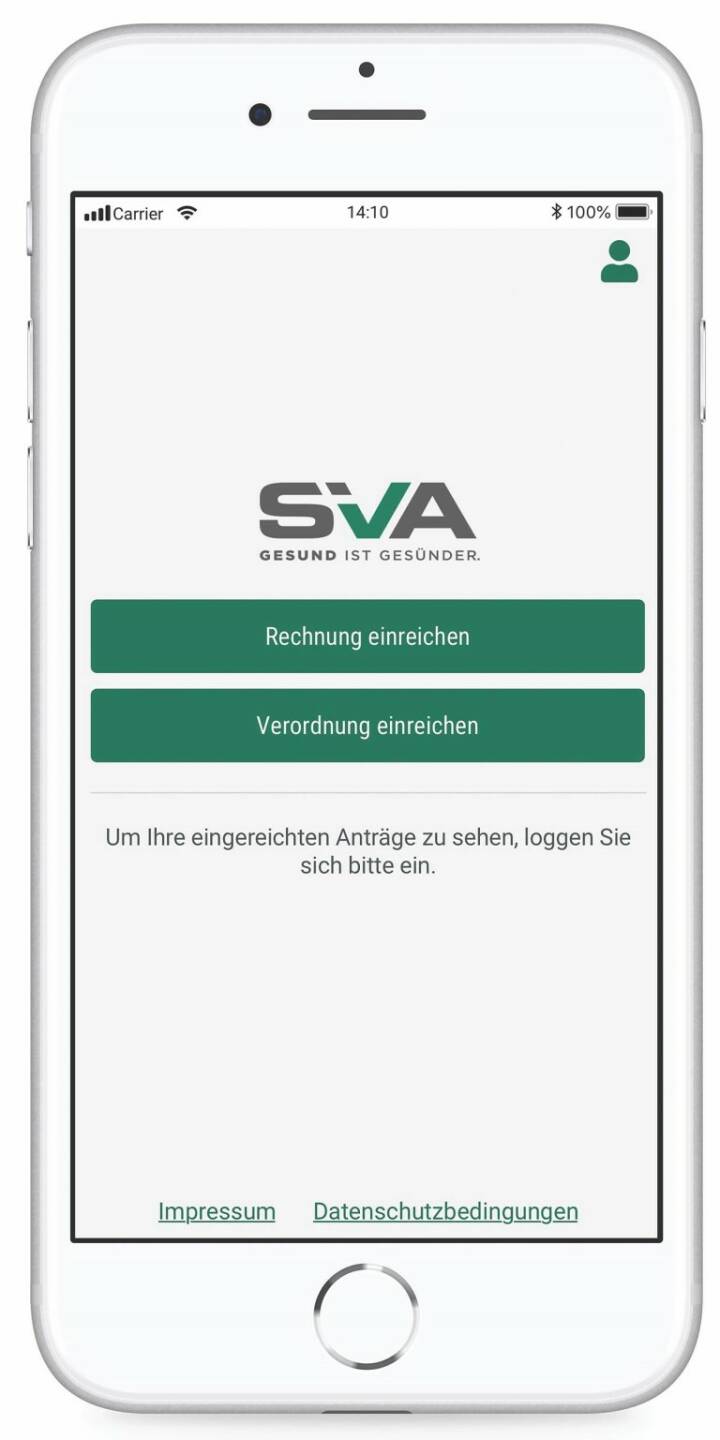 Sozialversicherungsanstalt der gewerblichen Wirtschaft: SVA launcht neue App: Rechnungen einreichen und Bewilligungen einholen ist jetzt bei der Sozialversicherung der gewerblichen Wirtschaft mobil möglich. Credit: SVO