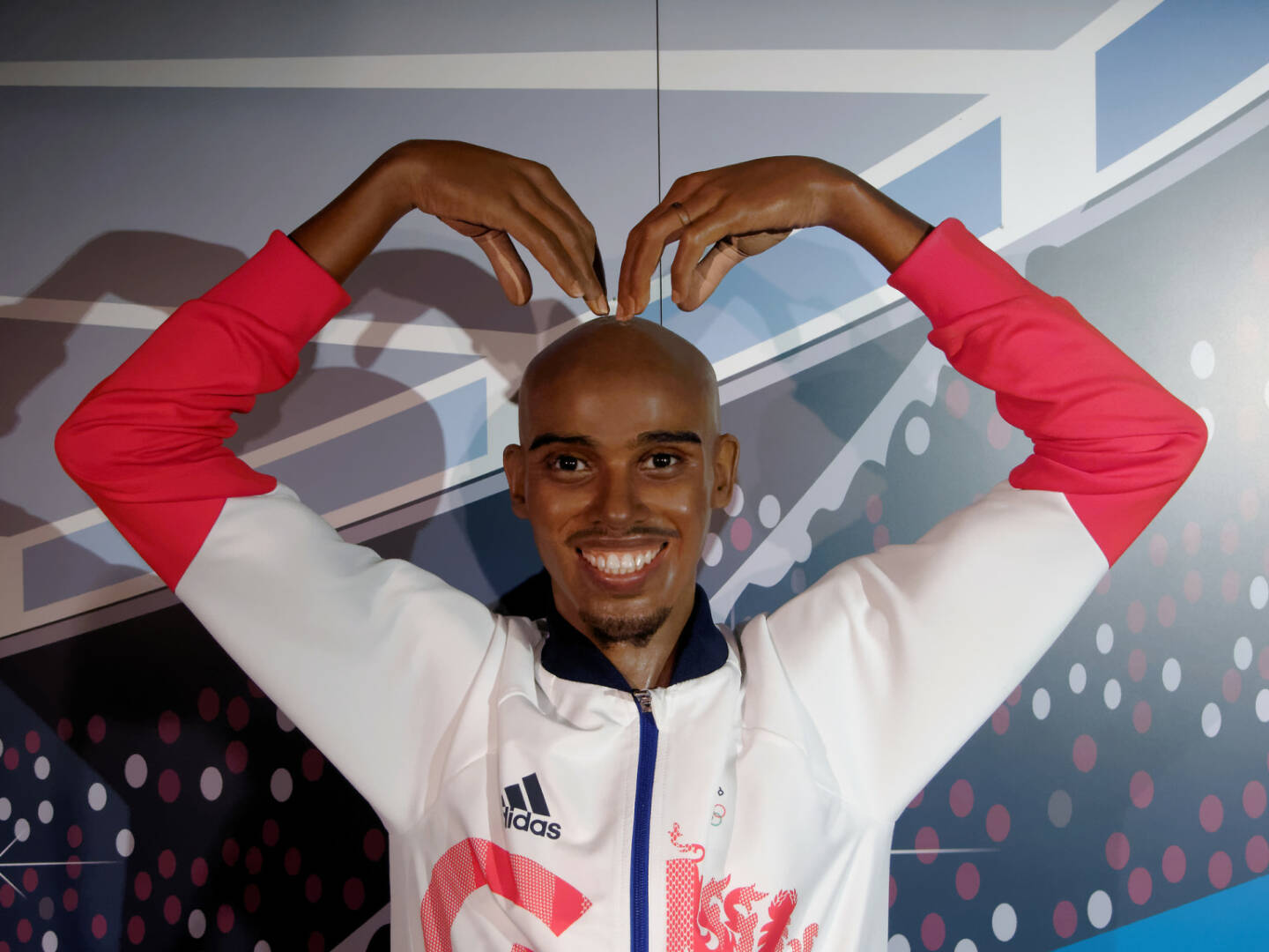 Madame Tussauds Blackpool, UK 2018. Sir Mohamed Muktar Jama Mo Farah, is the United Kingdom's most successful distance runner - https://de.depositphotos.com/209247888/stock-photo-blackpool-january-madame-tussauds-blackpool.html