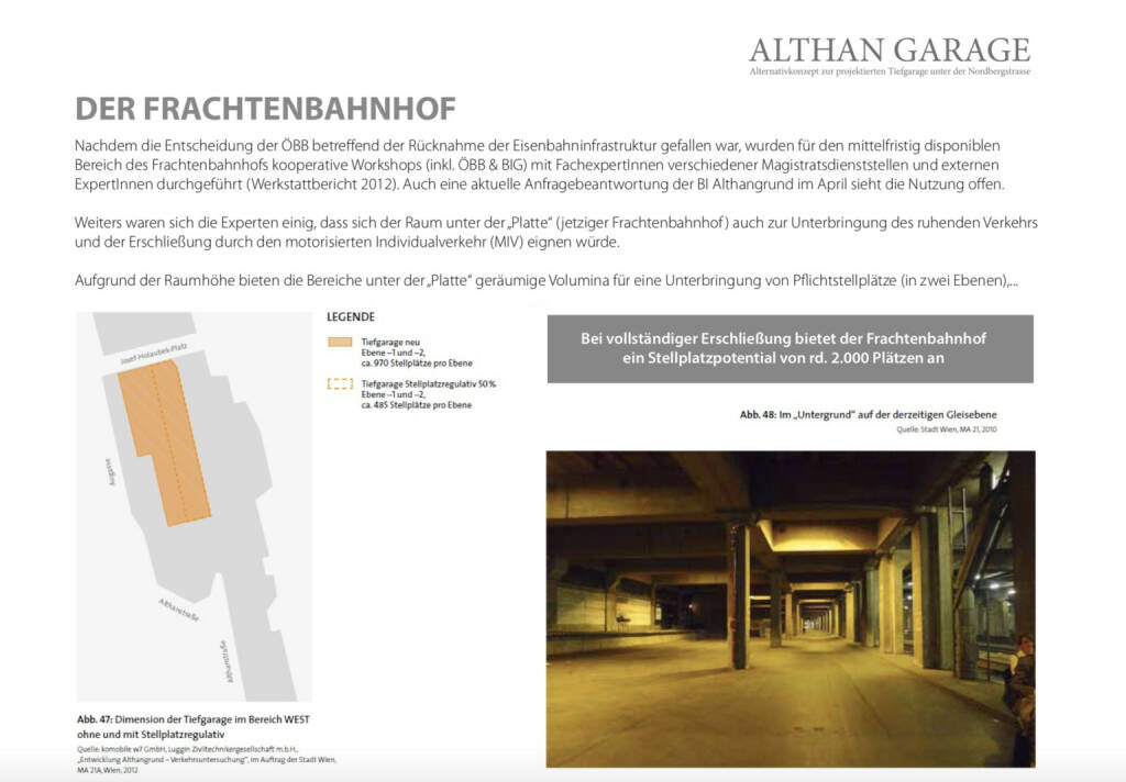 Althangrund: Parken am Frachtenbahnhof (14.10.2018) 