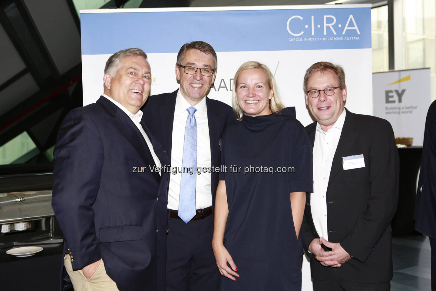 Wolfram Schmidt (DIRK), Harald Hagenauer (Post AG), Elis Karner (CIRA), Kay Bommer (DIRK)