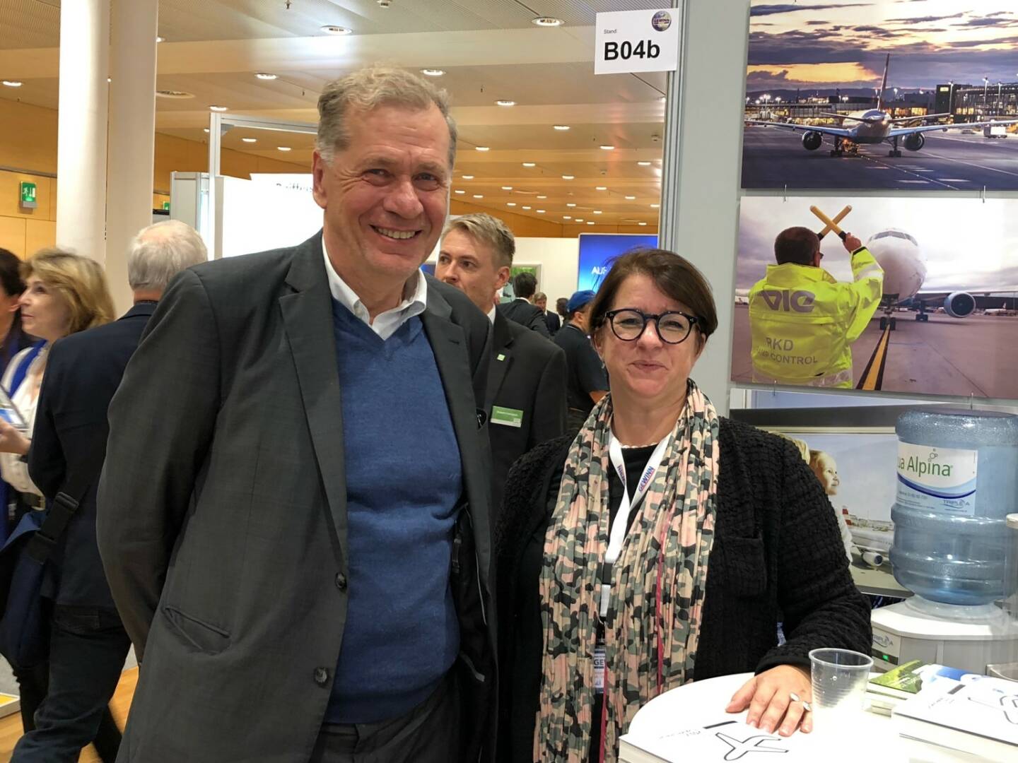 Wilhelm Rasinger (IVA), Judit Helenyi (Flughafen Wien IR)