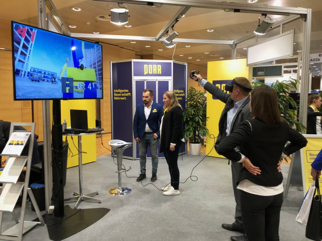 Virtual Reality am Porr-Stand auf der Gewinn Messe (18.10.2018) 