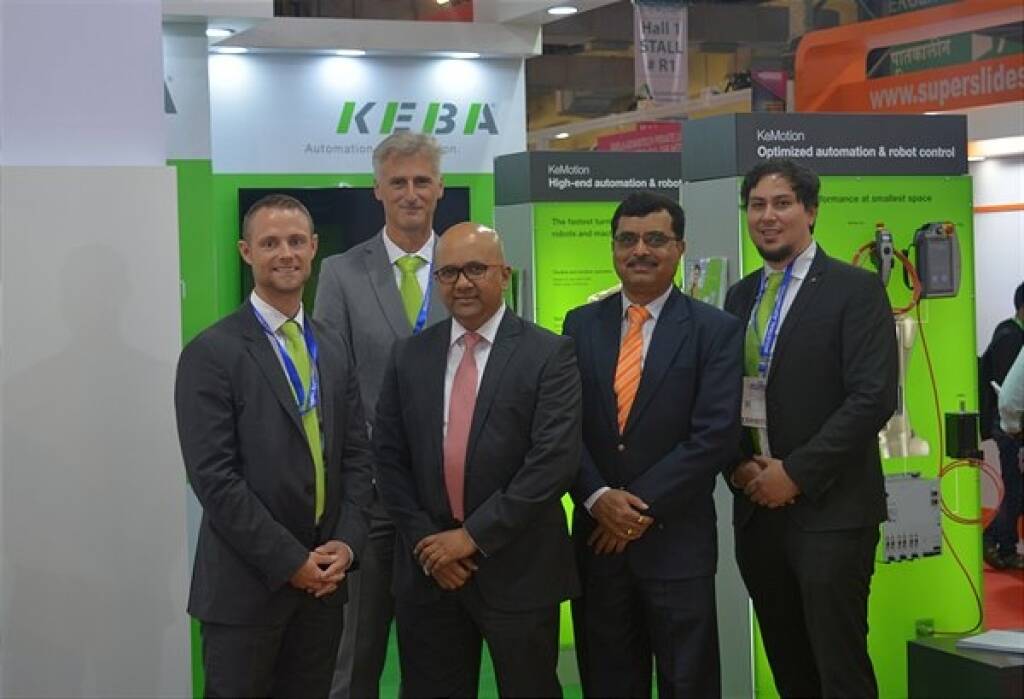 Der international tätige Automationsexperte KEBA mit Stammsitz in Linz/Austria setzt seinen Internationalisierungskurs fort und eröffnet eine Niederlassung in Pune in der Nähe der indischen Hafenstadt Mumbai. KEBA Team auf der Automation Expo in Mumbai, Credit: Keba, © Aussender (22.10.2018) 