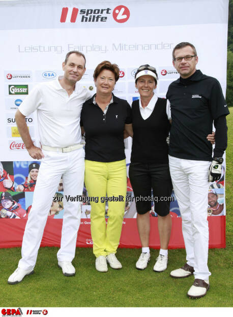 Sporthilfe Golf Trophy, GCC Schladming. Walter Pistauer, Gerlinde Gerhardter, Lea Schramek und Wolfgang Eberhardt, Foto: GEPA pictures/ Harald Steiner (17.06.2013) 