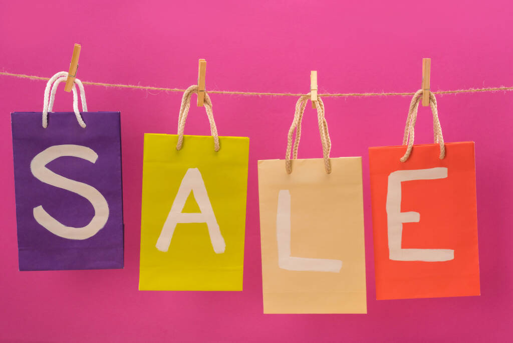 Sale, Sales, Verkauf, verkaufen - https://de.depositphotos.com/152745222/stock-photo-sale-signs-on-shopping-bags.html, © <a href=