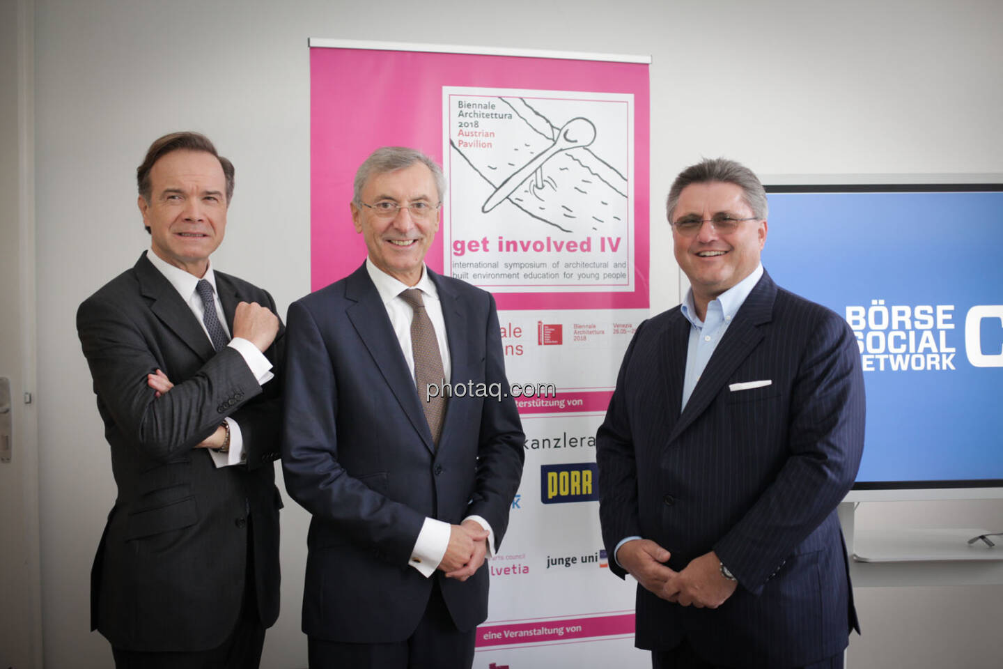 Thomas Winkler (UBM), Thomas Birtel (Strabag), Karl-Heinz Strauss (Porr)