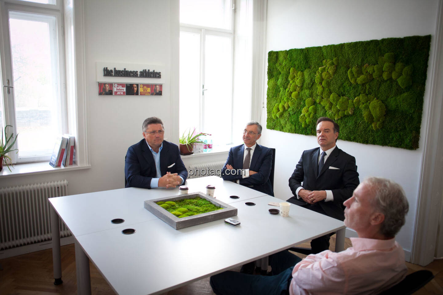 Karl-Heinz Strauss (Porr), Thomas Birtel (Strabag), Thomas Winkler (UBM), Christian Drastil (BSN), 