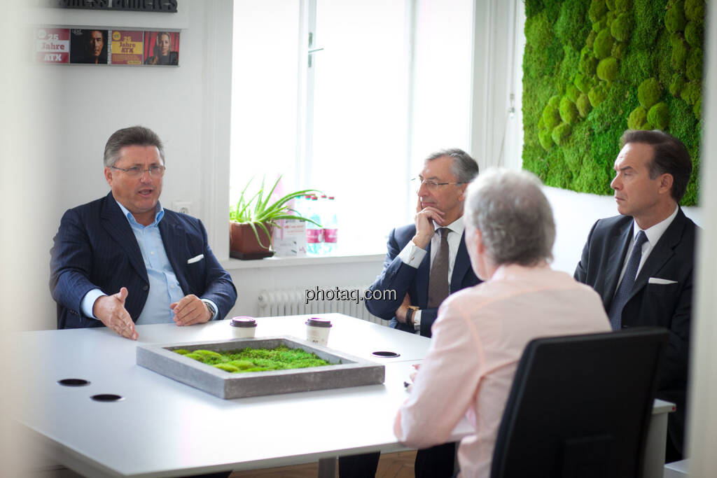 Karl-Heinz Strauss (Porr), Thomas Birtel (Strabag), Thomas Winkler (UBM), © Michaela Mejta/photaq.com (21.11.2018) 