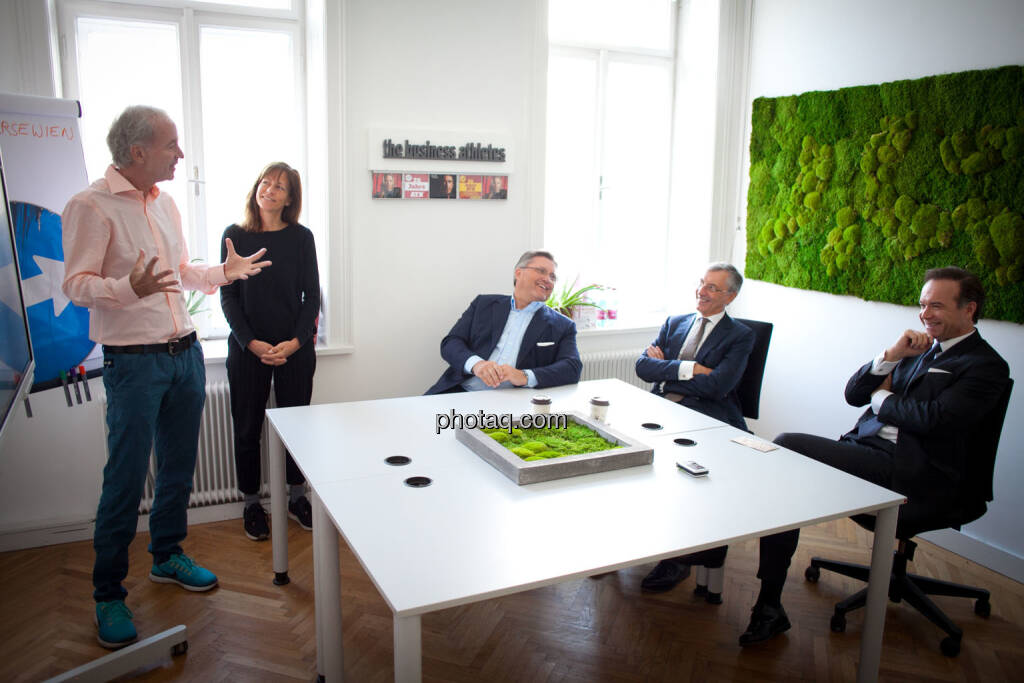 Christian Drastil (BSN), Sabine Gstöttner (Inspirin), Karl-Heinz Strauss (Porr), Thomas Birtel (Strabag), Thomas Winkler (UBM), © Michaela Mejta/photaq.com (21.11.2018) 