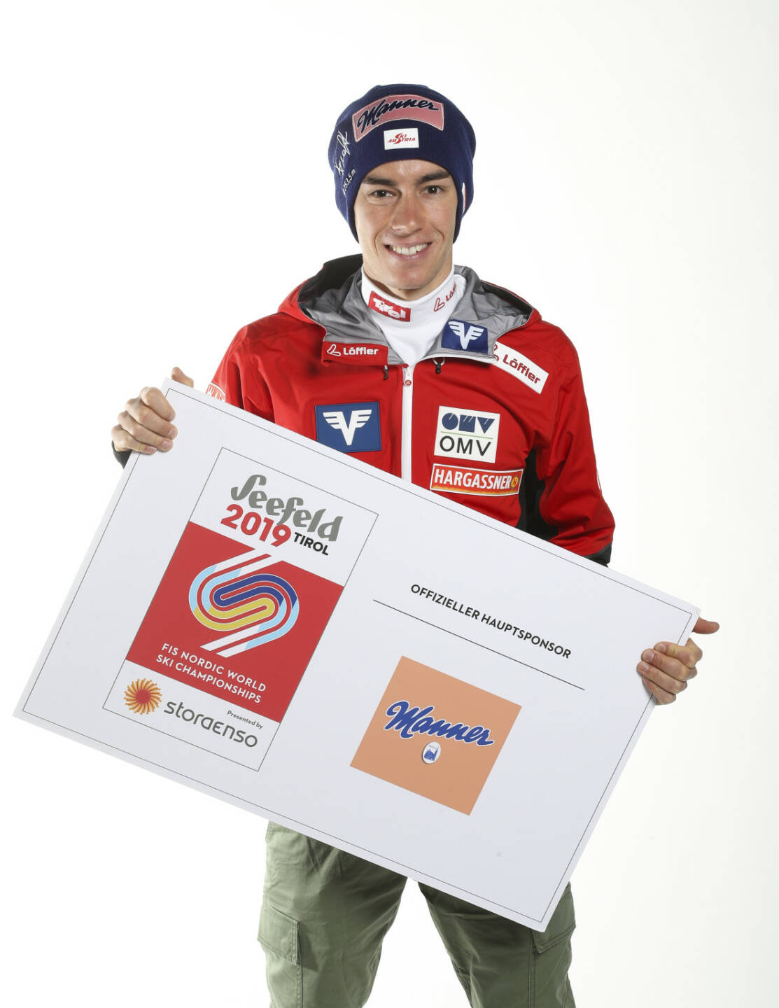 Manner, Skispringen, Skispringer Stefan Kraft (AUT), Sponsoring, Credit: GEPA pictures/Manner
Photo: GEPA pictures/ Markus Oberlaender