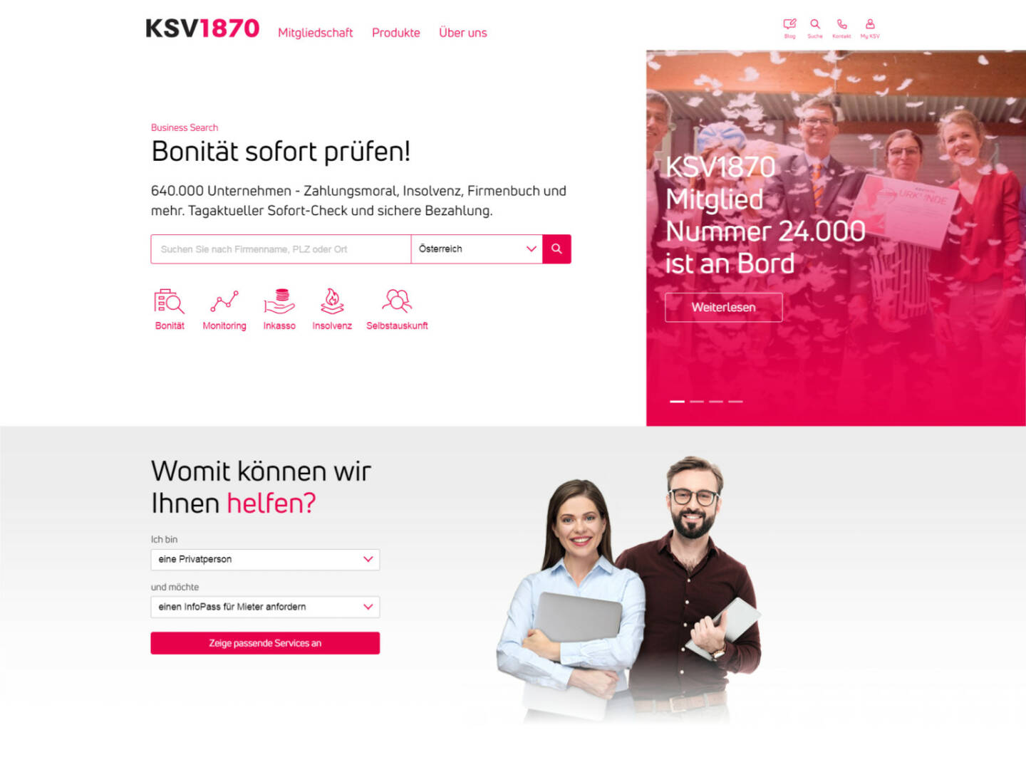 Kreditschutzverband von 1870: KSV1870 launcht kurz vor Jahreswechsel neues Portal; Credit: KSV 1870