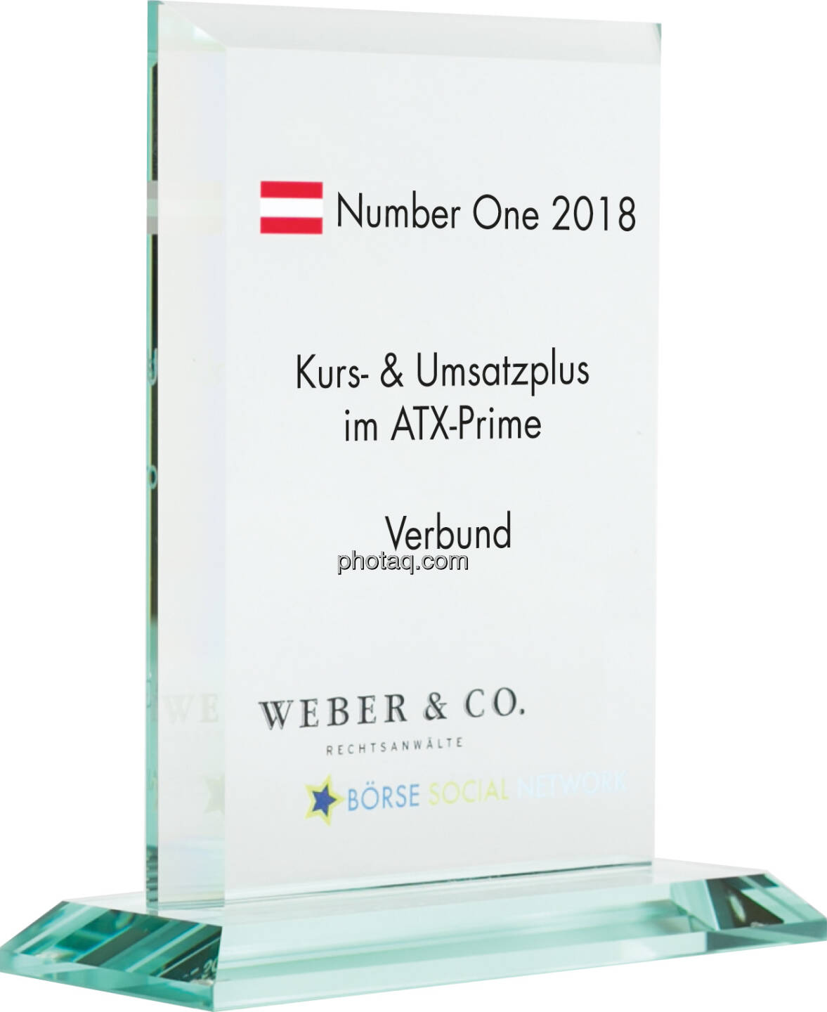 Number One Awards 2018 - Kurs- & Umsatzplus im ATX Prime Verbund