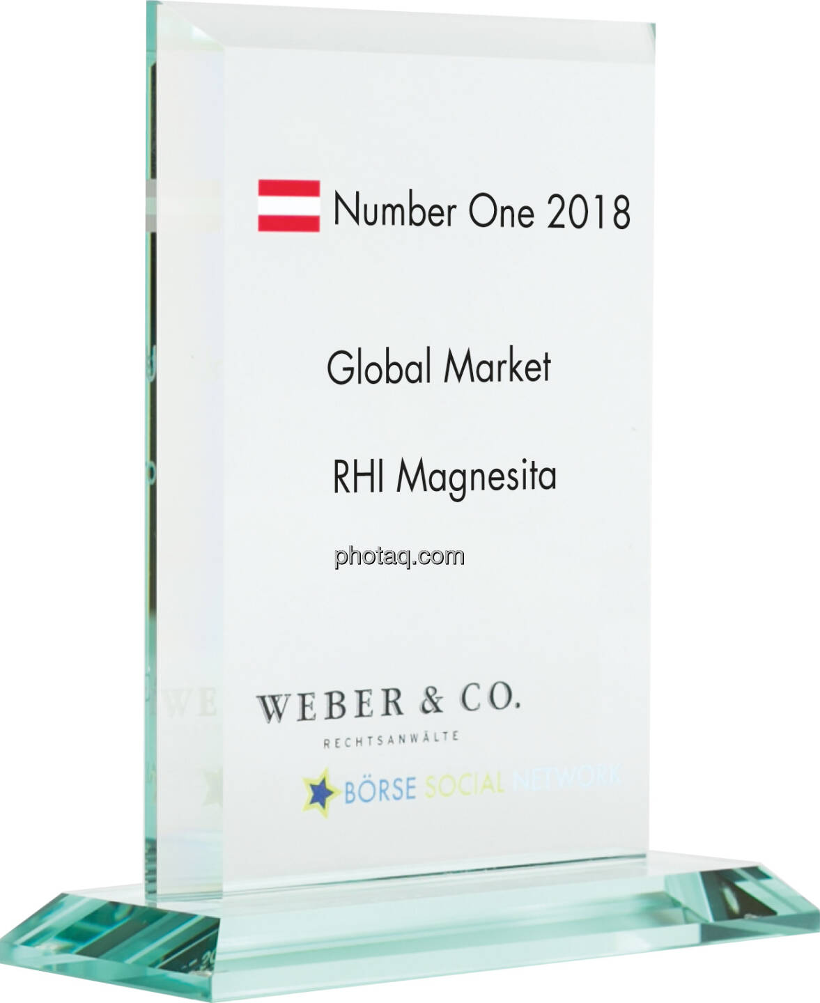 Number One Awards 2018 - Global Market RHI Magnesita
