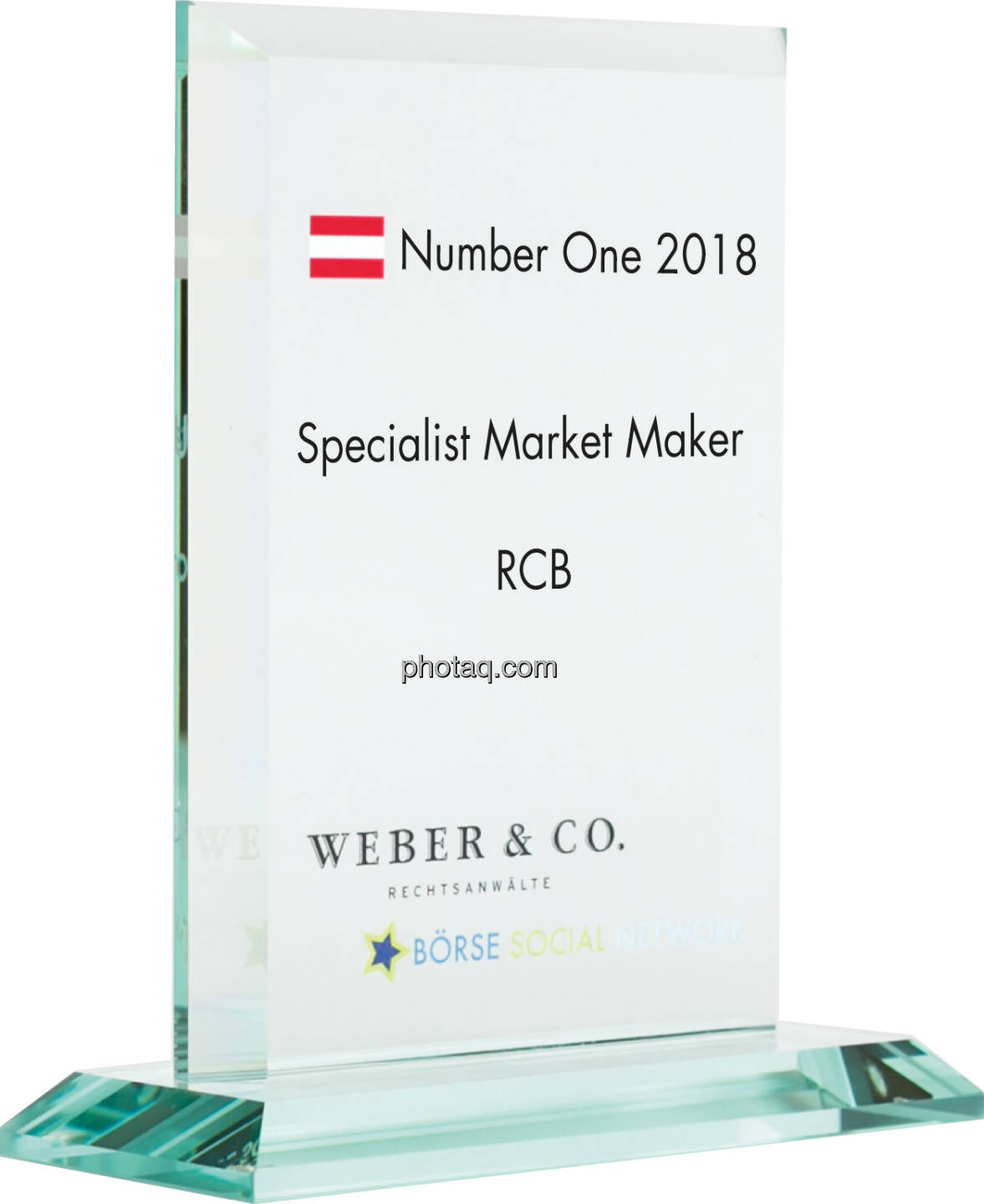 Number One Awards 2018 - Specialist Market Maker RCB