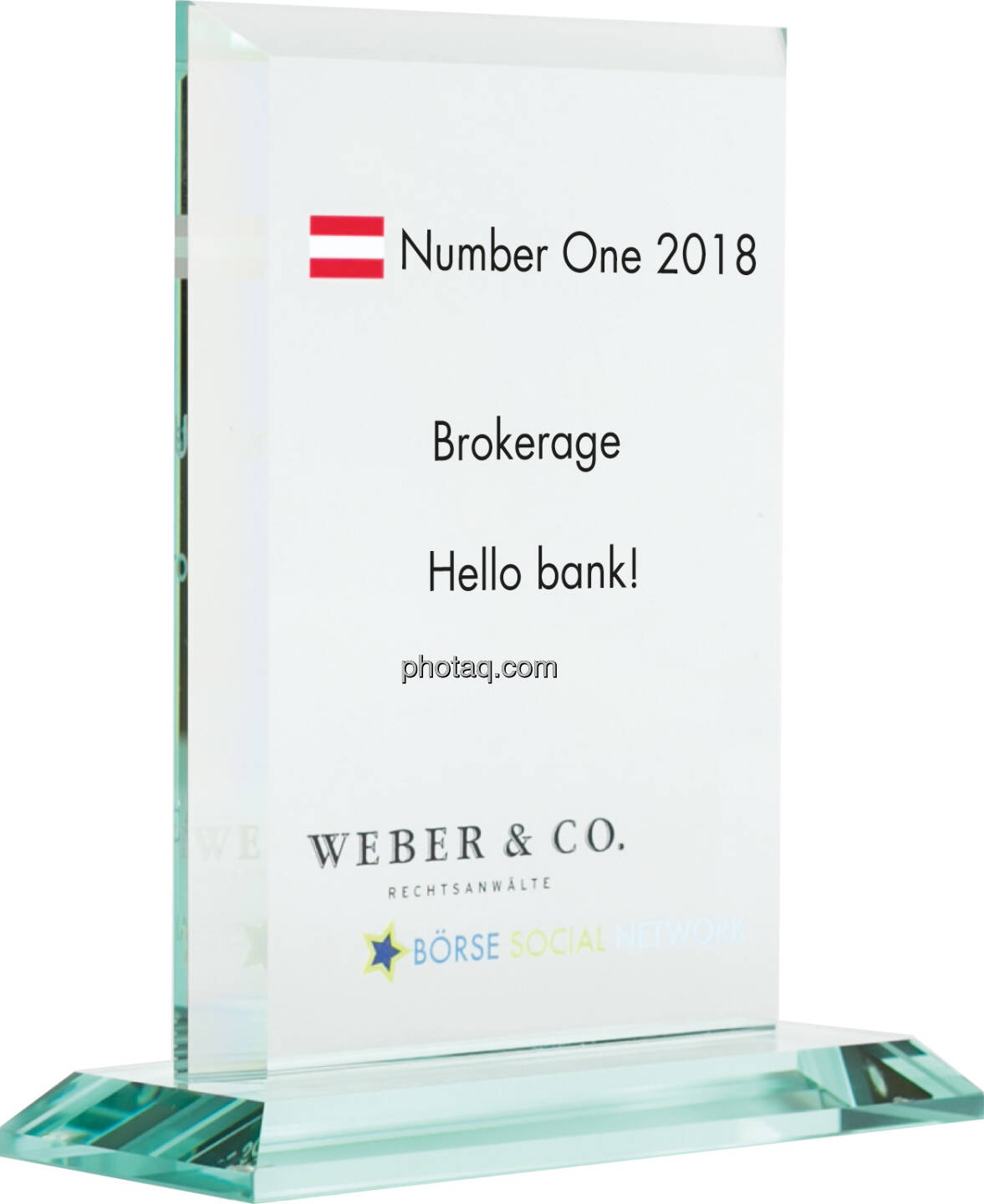 Number One Awards 2018 - Brokerage Hello bank!