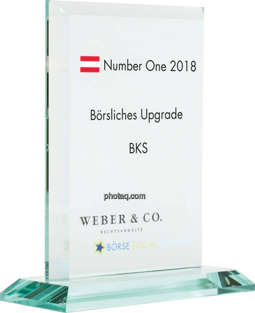 Number One Awards 2018 - Börsliches Upgrade BKS, © photaq (14.01.2019) 