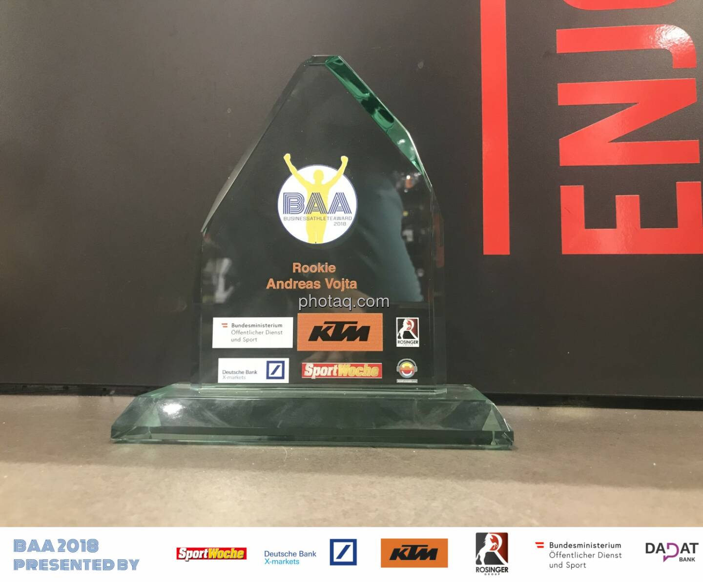 BAA 2018, Trophy, Rookie of the year