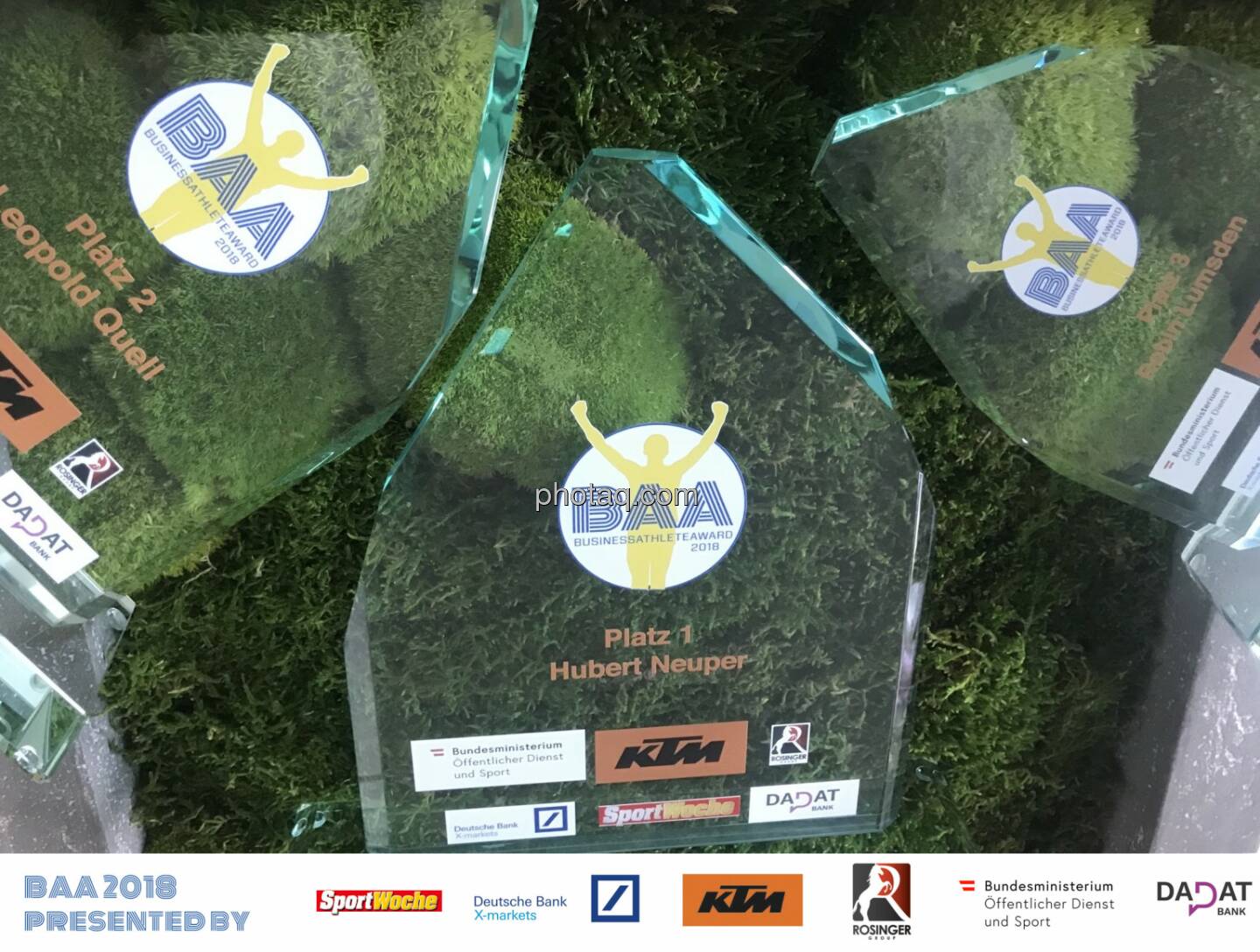 BAA 2018, Trophies, Platz 1, 2 ,3 - Moos