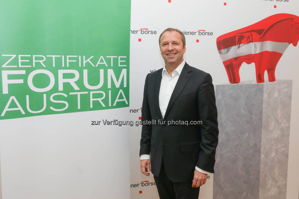 Frank Weingarts (UniCredit onemarket), © Zertifikate Forum Austria/APA-Fotoservice/Tanzer Fotograf/in: Richard Tanzer (23.01.2019) 