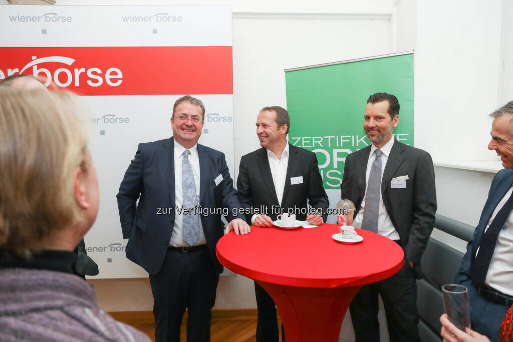 Frank Weingarts, Andre Albrecht, UniCredit onemarket (mitte), © Zertifikate Forum Austria/APA-Fotoservice/Tanzer Fotograf/in: Richard Tanzer (23.01.2019) 