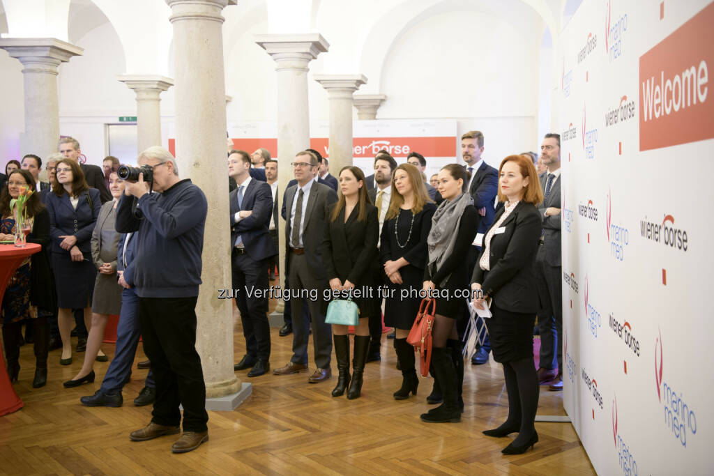 Börsengang Marinomed Biotech, Säulenhalle, © Wiener Börse AG/APA-Fotoservice/Hörmandinger Fotograf/in: Martin Hörmandinger bzw. Richard Tanzer (01.02.2019) 