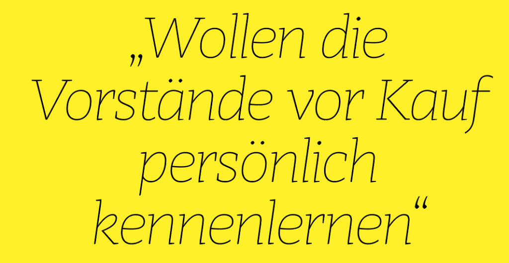 Persönlich kennenlernen wollen