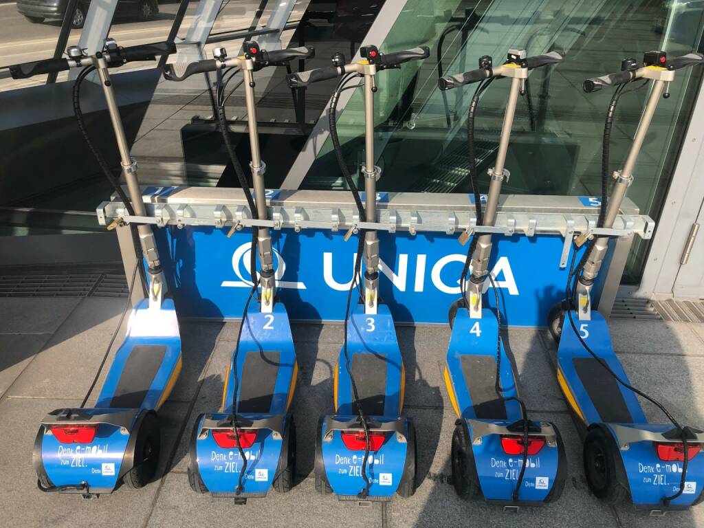 Uniqa, E-Scooter, Mobilität, Elektro-Fahrzeuge, Credit: BSM, © Aussender (21.02.2019) 