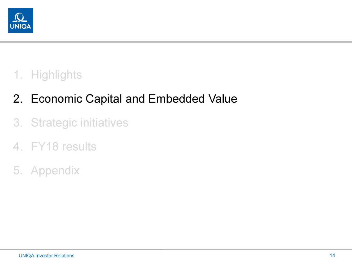 Uniqa - Economic Capital and Embedded Value