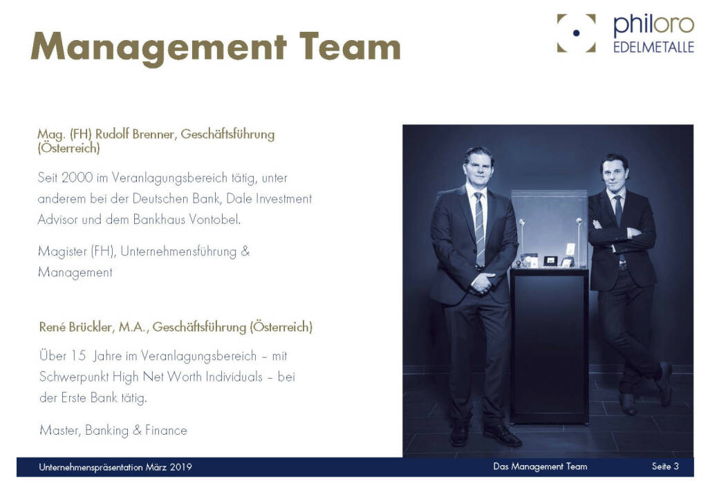 Philoro - Management Team (08.03.2019) 