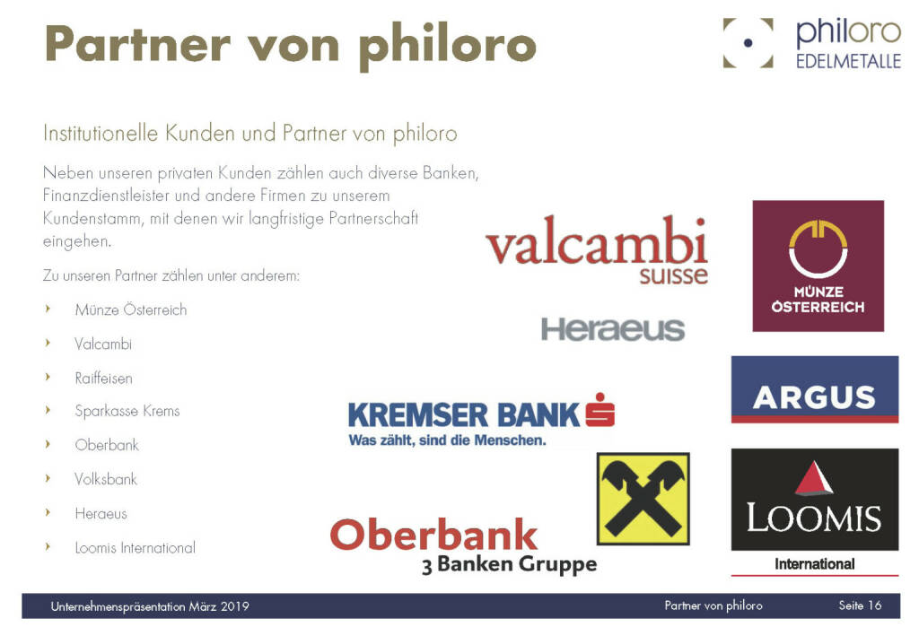 Philoro - Partner von philoro (08.03.2019) 
