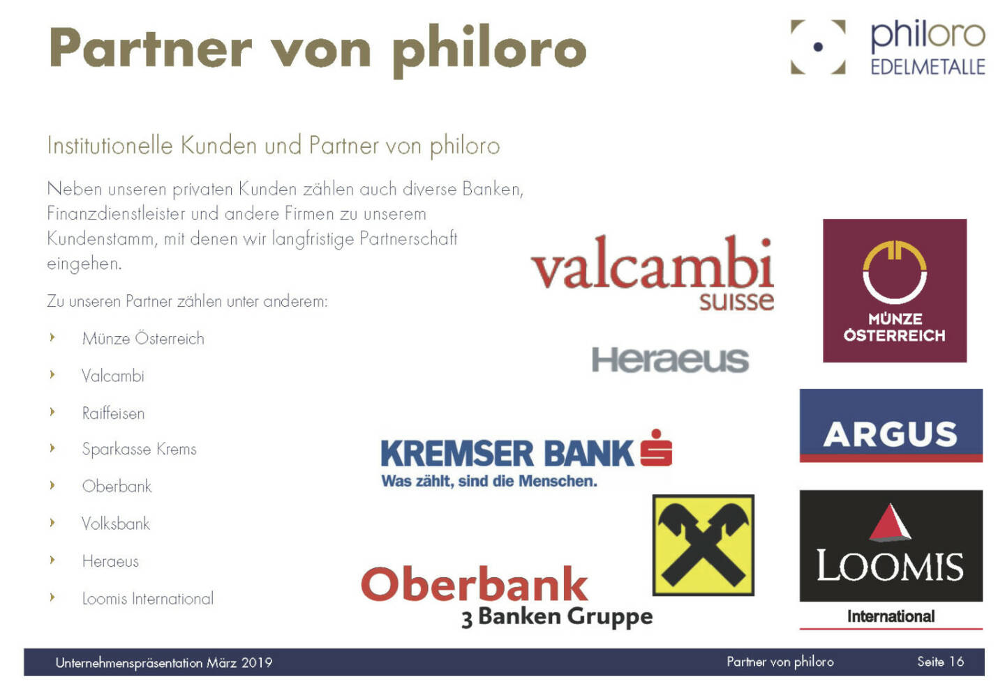 Philoro - Partner von philoro