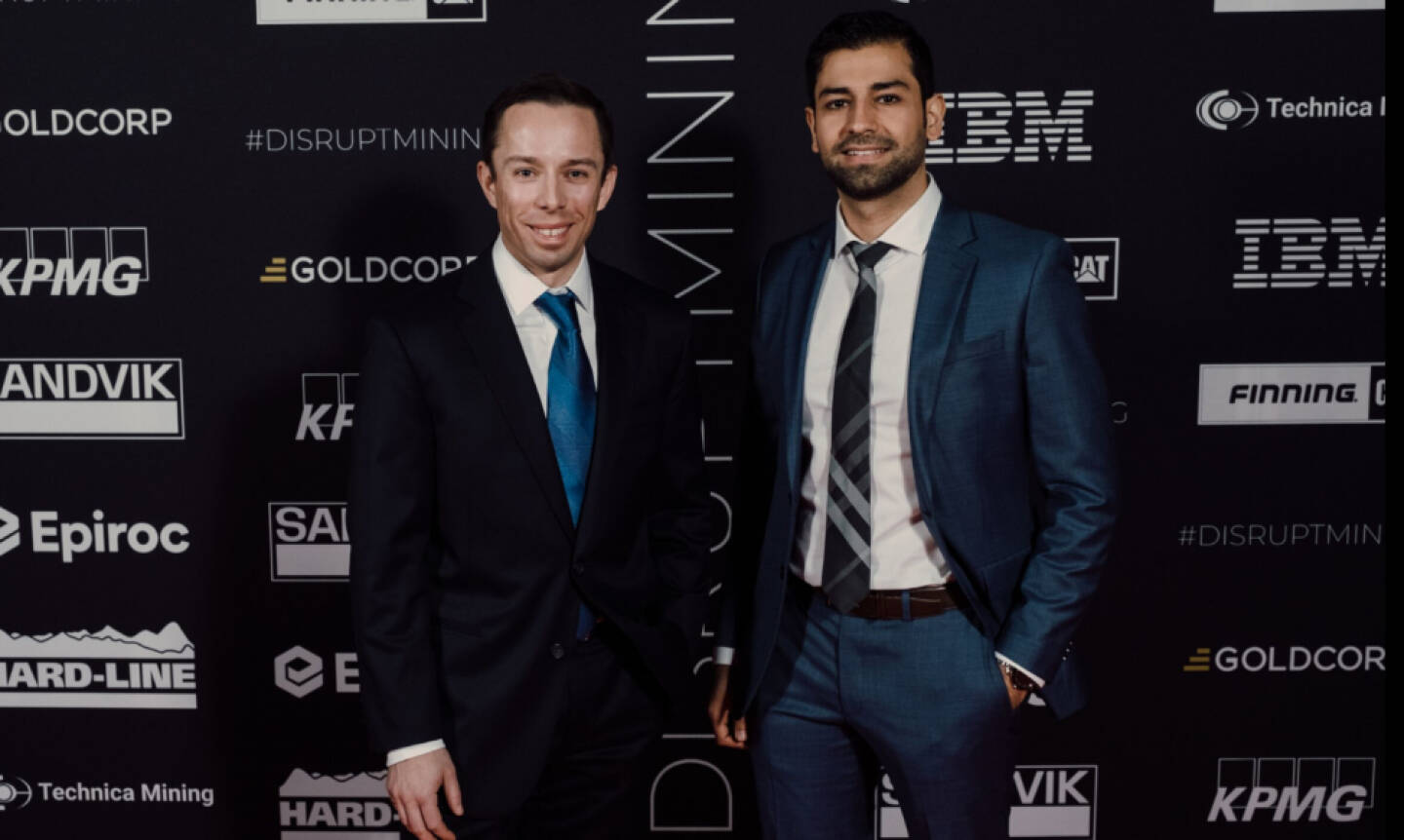 Andritz gewinnt #DisruptMining 2019 mit innovativer Digital-Twin-Technologie zur Schulung der künstlichen Intelligenz - Sohail Nazari, Business Development Manager bei Andritz und Arthur Gooch, Quelle: Andritz