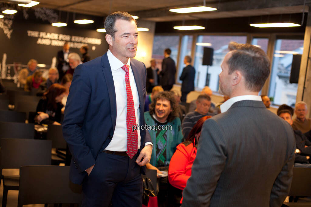 Pascal Schmidt (Marinomed), Bernhard Lehner (startup300), © Michaela Mejta, photaq.com  (19.03.2019) 