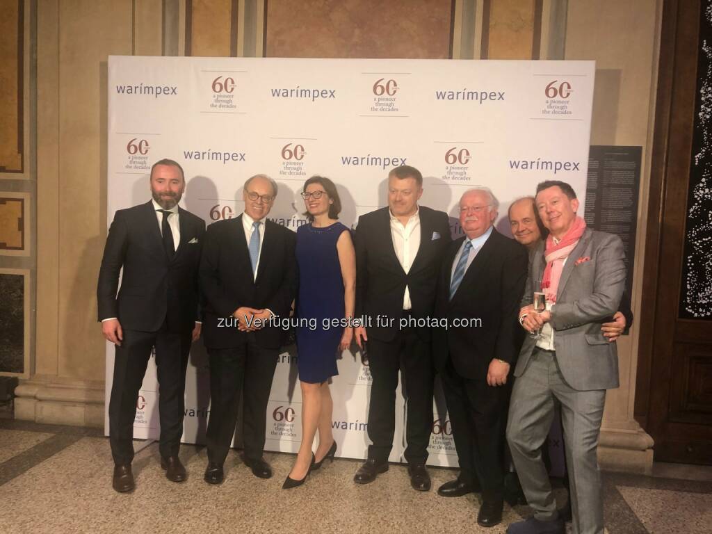 60 Jahre Warimpex, Feier im MAK, Georg Folian, Franz Jurkowitsch mit Partnern und Freunden (29.03.2019) 