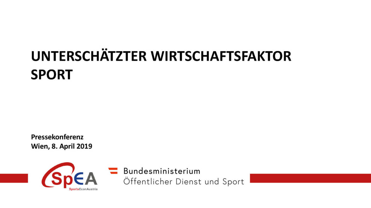 UNTERSCHÄTZTER WIRTSCHAFTSFAKTOR SPORT